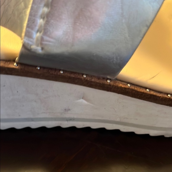 Zara Woman Silver Sandals with white platform - Picture 8 of 10